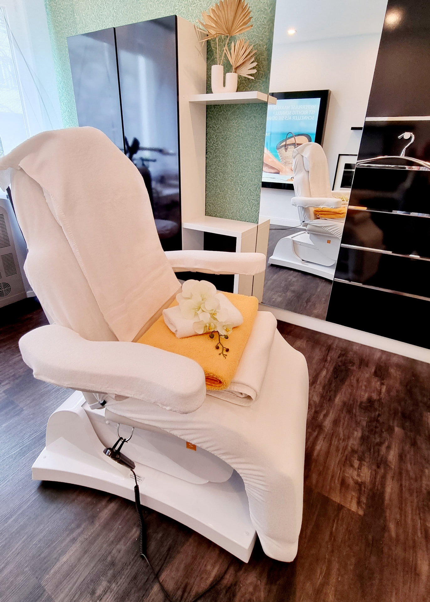 Behandlungskabine der Beauty Lounge Kosmetik Gottwald